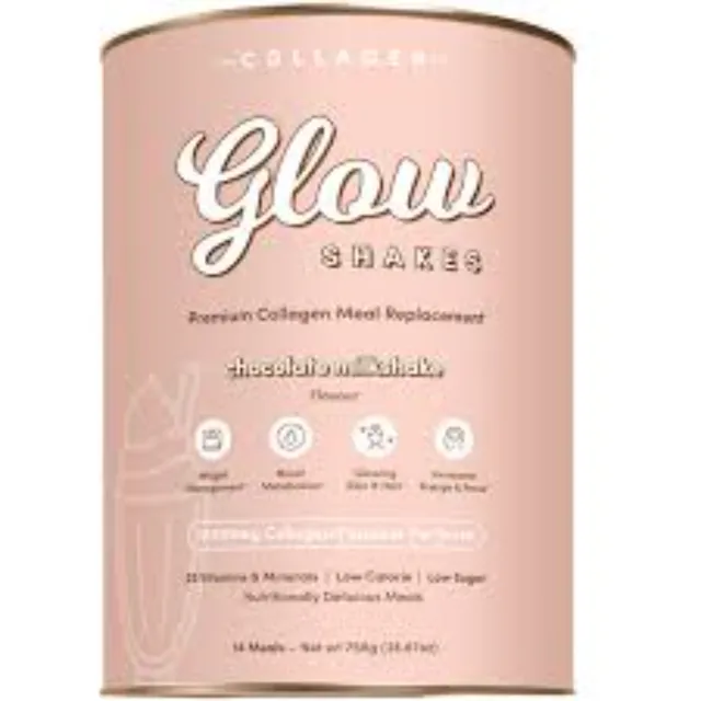 Glow Shakes Collagen Chocolate Milkshake, 756 g