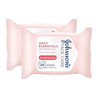 Johnson's Refreshing Wipes, 2 X 25 Wipes