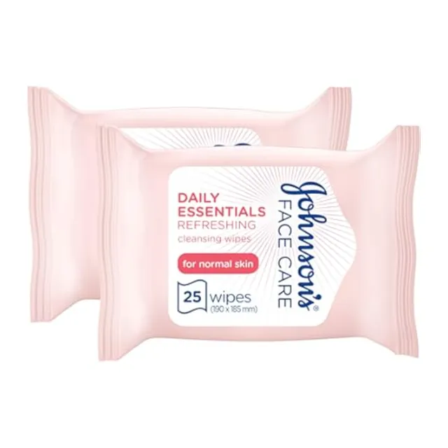 Johnson's Refreshing Wipes, 2 X 25 Wipes