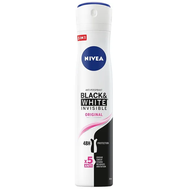 NIVEA Original Black & White Invisible 48H Antiperspirant Deodorant Spray for Women