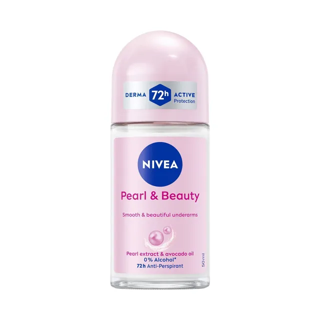 NIVEA Pearl & Beauty Antiperspirant Roll-On Deodorant for Women