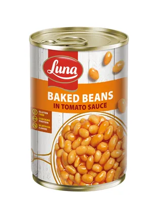 لونا فاصوليا محمصة صلصة طماطم 380 g