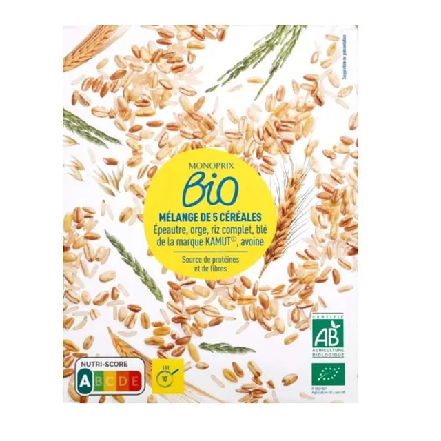Monoprix Organic Mixture 5 Cereals, 500g