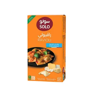 سولو رافيولي مجمد محشو بأربعة أنواع جبن 225g