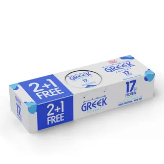 Kdcow High Protein Greek Non-Fat Yogurt 3x170g