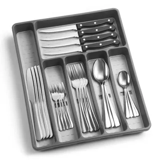 Cutlery Set with Plastic Tray, 25pcs