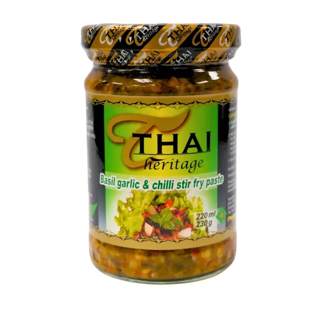 Thai Heritage Basil Garlic & Chilli Stir Fry Paste, 230g