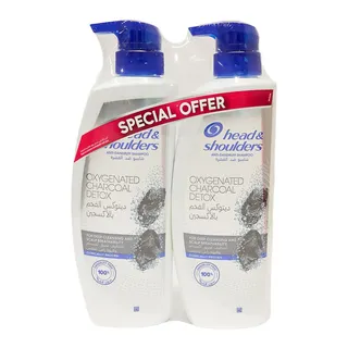 Head & Shoulders Anti-Dandruff Shampoo Charcoal 2 × 500 ml