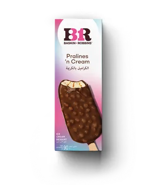 Baskin Robbins Pralines 'N Cream Ice Cream Stick, 90ml
