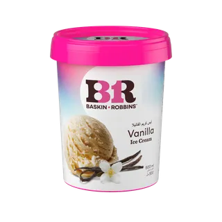 Baskin Robbins Vanilla Ice Cream Pint, 500ml