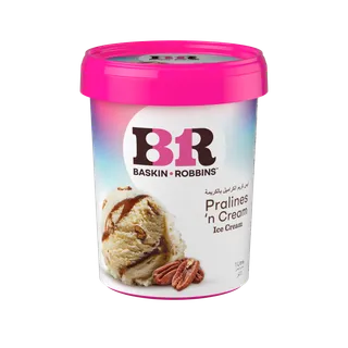 Baskin Robbins Pralines 'N Cream Ice Cream, 1L