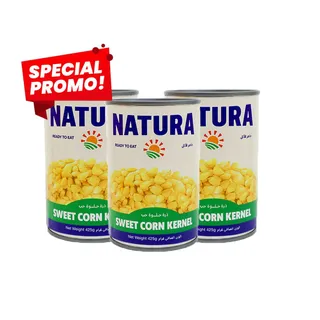 Natura Sweet Corn, 3 X 425 G