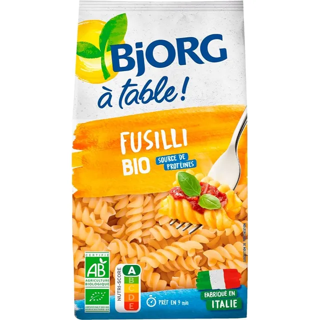 Bjor Organic Fusilli Pasta, 500g