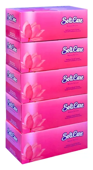 سوفت كير بينك مناديل وجه 5x200 وحدة