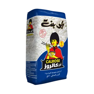 أبو بنت أرز كالروز حبة متوسطة أبيض، 1kg