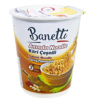 Banetti Instant Cup Noodles Curry Flavored 65 g