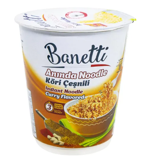 Banetti Instant Cup Noodles Curry Flavored 65 g