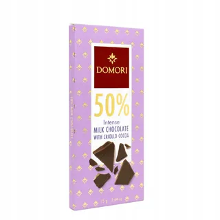 Domori Milk Chocolate Criollo 50% Cocoa, 75g