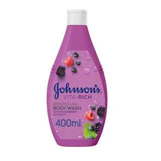 جونسونز غسول جسم فيتا-ريتش المرطب بخلاصة التوت البري، 400ml