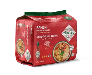 Tabasco Spicy Chicken Delight Ramen Noodles 5x75g