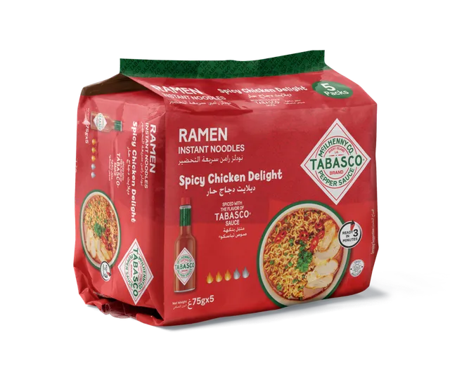 Tabasco Spicy Chicken Delight Ramen Noodles 5x75g