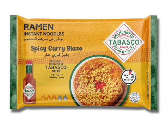 Tabasco Spicy Curry Blaze Ramen Noodles 75g