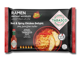 Tabasco Ramen Noodles Hot & Spicy Chicken Delight, 75g