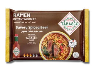Tabasco Ramen Noodles Savory Spiced Beef, 75g