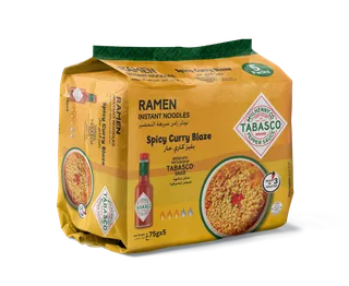 Tabasco Spicy Curry Blaze Ramen Noodles 5x75g