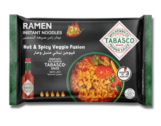 Tabasco Ramen Noodles Hot & Spicy Veggie Fusion, 75g