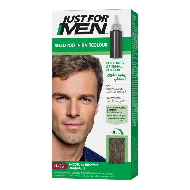 Just For Men Shampoo-In Hair Colour - Medium Brown, H-35