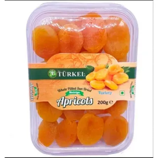 TÜRKEL Whole Pitted Sun-Dried Apricots, 200g