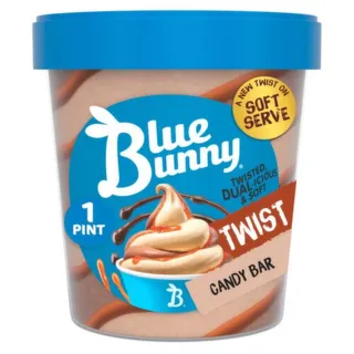 Blue Bunny Candy Bar Twist Pint, 473ml