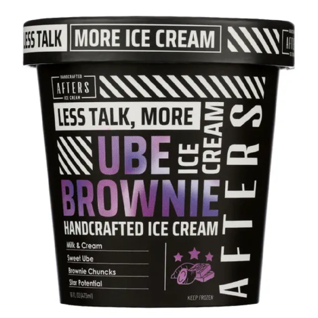 Afters Ice Cream Ube Brownie, 473ml