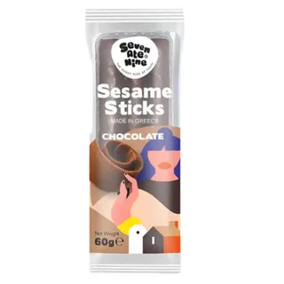 Seven Ate Nine Sesame Sticks With Chocolate, 60 g