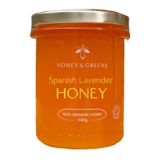 Honey & Greens Spanish Organic Lavender Honey, 240 g