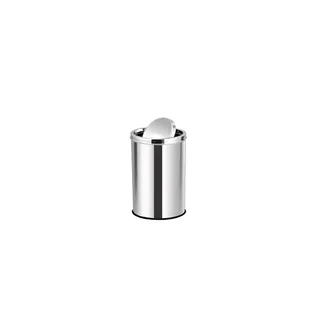 Yaz Satin Stainless Steel Swing Trash Bin, 20L