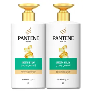 Pantene Pro-V Smooth & Silky Shampoo Value Pack, 2x500ml
