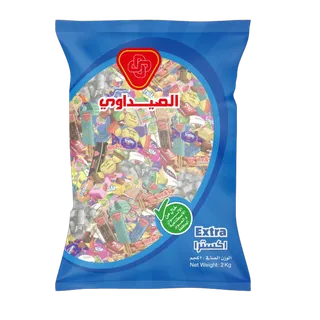 الصيداوي كيس حلويات قرقيعان إكسترا شوكولاتة، 2 كيلوغرام