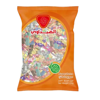 الصيداوي كيس حلويات قرقيعان سوبر إكسترا شوكولاتة، 2 كيلوغرام