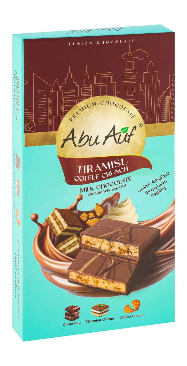 Abu Auf Fusion Tiramisu & Coffee Milk Chocolate, 190g