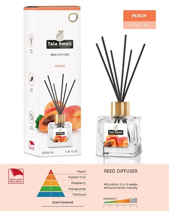 Tala Smell Reed Diffuser - Peach, 200ml