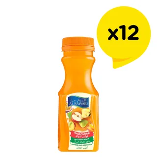 الروابي عصير كوكتيل فواكه بدون سكر مضاف، 12x200ml