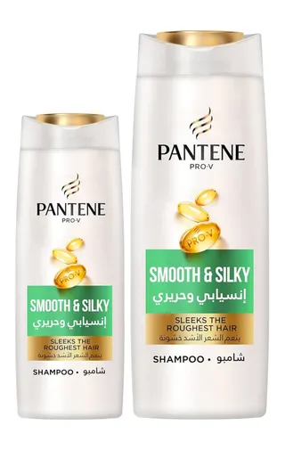 Pantene Pro-V Smooth & Silky Shampoo 375ml + 190ml