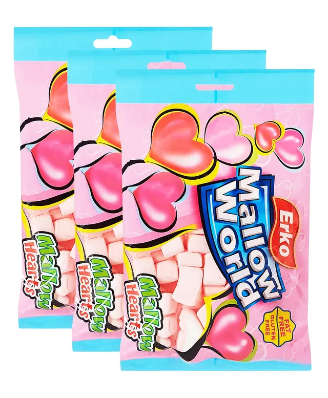 Erko Mallow World Pink Heart Marshmallow, 3x120g