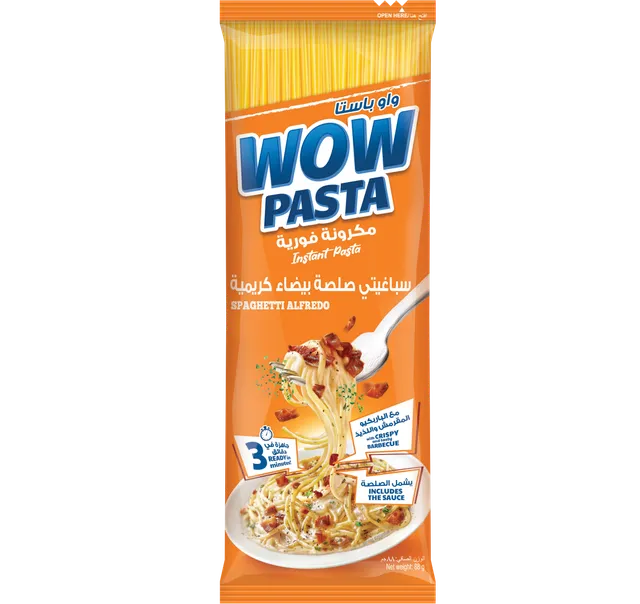 WOW Pasta Instant Spaghetti Alfredo, 88g