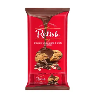 ريليش شوكولاتة مزدوجة وشوفان بسكويت، 12x40g
