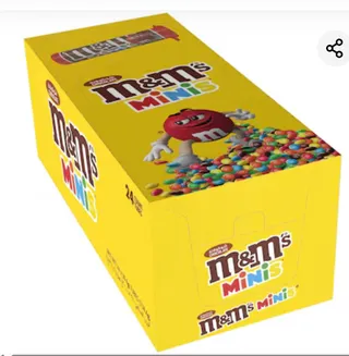 M&M'S مينيس ميلك شوكولاتة كانديز، 24x30.6 جم