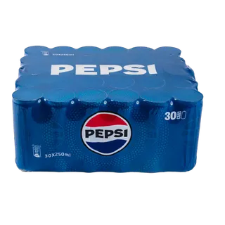 Pepsi Regular Soft Drink Can, 30x250ml