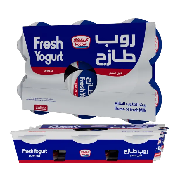 كي دي كاو زبادي قليل الدسم 170X6 جم